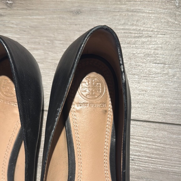 Tory Burch Black Leather Women's Flats - Picture 2 of 10
